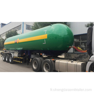 3 essieux transport de gaz LPG semi-remorque